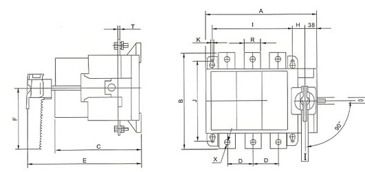 HGLR-630A（柜内操作）示意图