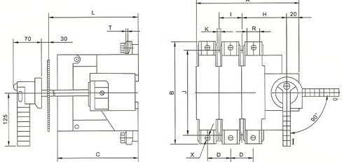 HGLR-160A、250A、400A（柜外操作）