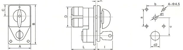 SRLW26S A型开关安装尺寸